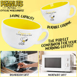 Peanuts Snoopy Cappuccino Mug, Cute Ceramic Coffee Cup 340ml - Gifts for Her