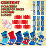 Sonic The Hedgehog Christmas Crackers with Gifts Set of 6 Socks Inside for Kids - Get Trend