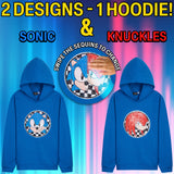 SONIC THE HEDGEHOG Hoodie for Boys Teens Shadow Knuckles Tails Warm Hooded Sweatshirt Jumper Casual Pullover