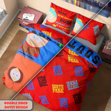 South Park Bedding Set Duvet Cover & Pillowcase for Men Bedroom Accessories Single or Double Duvet, Gifts for Him (Multi Double)