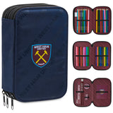 West Ham United F.C. Filled Pencil Case, Stationery Set - School Supplies