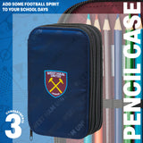 West Ham United F.C. Filled Pencil Case, Stationery Set - School Supplies