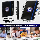 Chelsea F.C. Supporters' Gear Stationery Set A4 Notebook & Pen Gifts