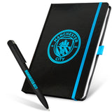 Manchester City F.C. Supporters' Gear Stationery Set A4 Notebook & Pen - Gifts