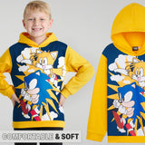 SONIC THE HEDGEHOG Hoodie for Boys Teens Shadow Knuckles Tails Warm Hooded Sweatshirt Jumper Casual Pullover