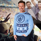 Manchester City FC Christmas Jumpers for Men & Teenagers - Get Trend