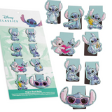 Disney Stitch Magnetic Bookmark Page Clip Pack of 8 - Stitch Gifts for Her (Blue 8 Pack)