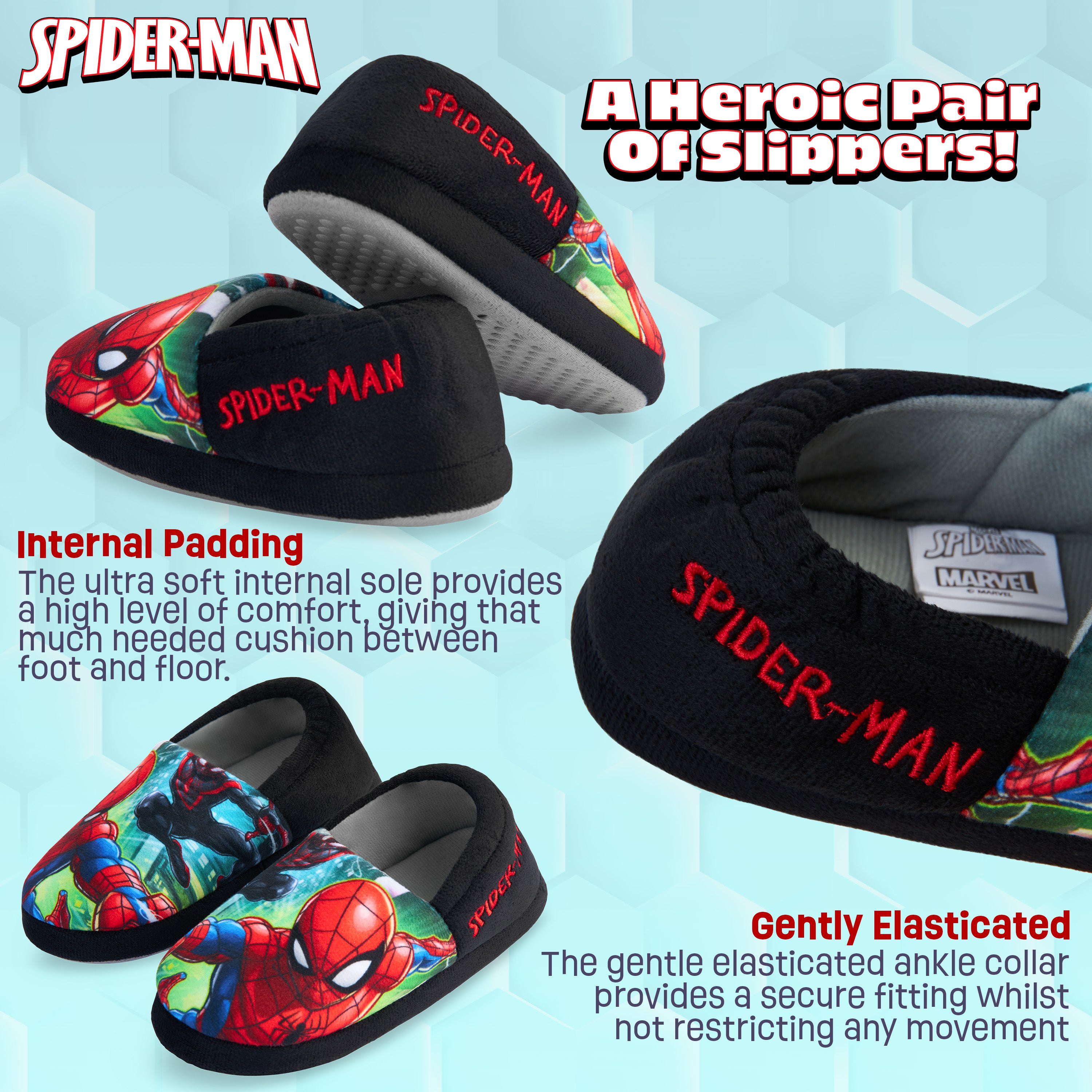 Marvel Spiderman Boys Slippers - Avengers Slippers for Boys - Get Trend