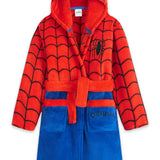 Marvel Boys Dressing Gown, Spiderman Fluffy Dressing Gown