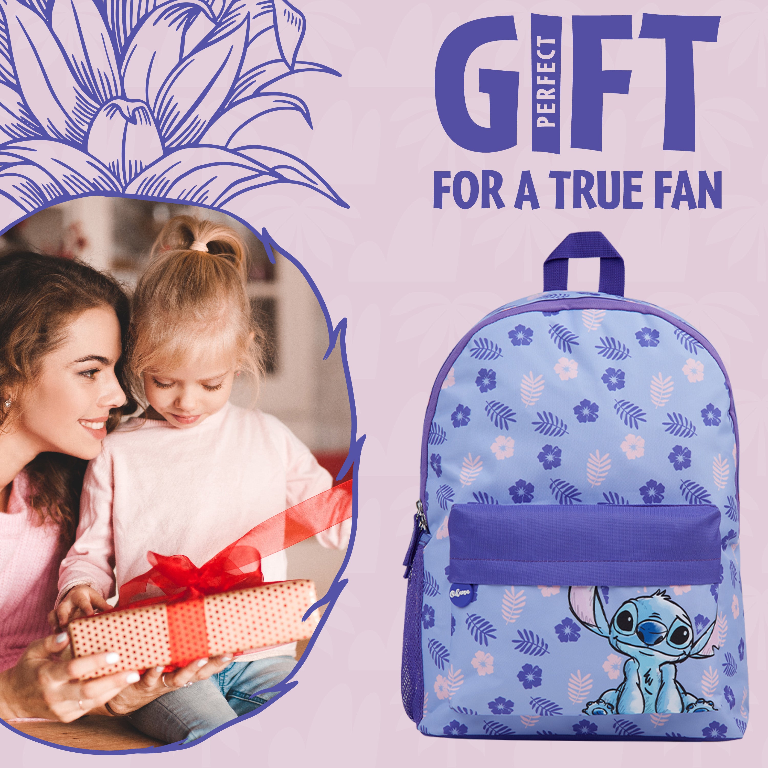 Disney Lilo and Stitch School Bag, Backpacks for Children, for School Travel for Girls - Get Trend