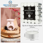 Tealight Candles Multipack - White, Pack of 200 - 4 Hours - Get Trend