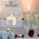 Tealight Candles Multipack - White, Pack of 200 - 8 Hours - Get Trend