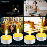 Deco Express Citronella Tealight Candles Multipack - Yellow 100/4 Hours - Get Trend