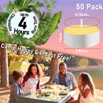 Deco Express Citronella Tealight Candles Multipack - Yellow 50/4 Hours - Get Trend