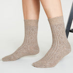 CityComfort Ladies Socks - Beige/Brown - Pack of 2 - Get Trend