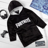 Fortnite Oversized Hoodie Blankets for Boys Fleece Extra Long Warm Wearable Hooded Poncho for Kids and Teens 14+, Gamers Gifts