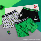 Minecraft Boys Boxer Shorts, Soft Breathable Stretchy Boxers Pack of 3 Boys Underwear