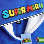 Super Mario Blue Hoodie For Boys, Fleece Oversized Hoodie Blanket for Kids - Get Trend