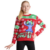 Disney Stitch Christmas Jumper - Kids Festive Christmas Sweater - Get Trend