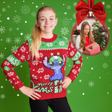 Disney Stitch Christmas Jumper - Kids Festive Christmas Sweater - Get Trend