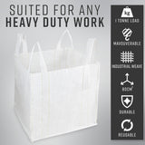 Deco Express Garden Waste Bags - Heavy Duty Bags - White 1T - 1 Pack - Get Trend