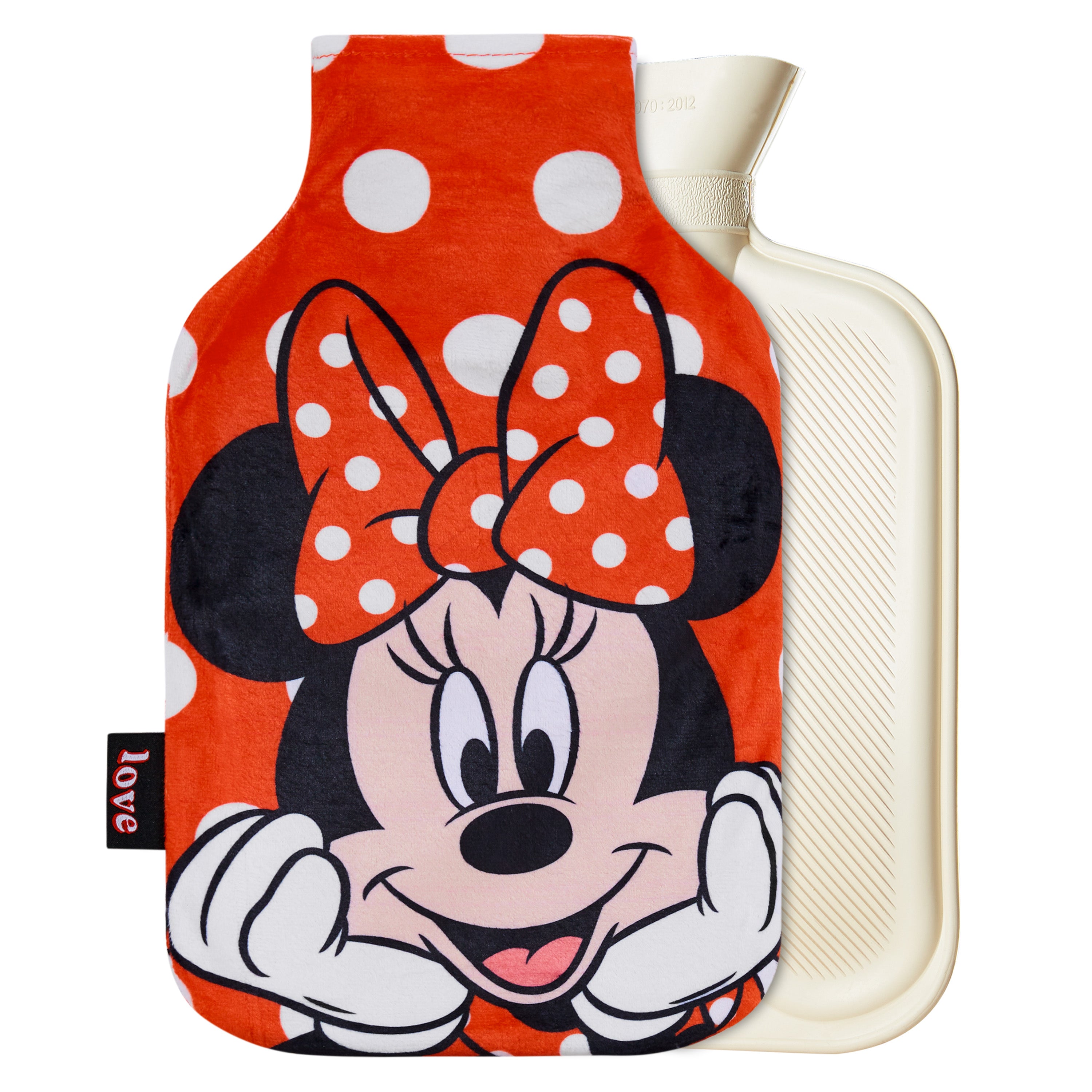 Disney Hot Water Bottle with Fleece Cover -Red Minnie - Get Trend