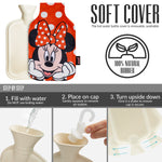 Disney Hot Water Bottle with Fleece Cover -Red Minnie - Get Trend