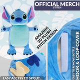 Disney Stitch Hot Water Bottle, Hot Water Bag with Soft Cover Hand Feet Warmer for Period Pain Neck Shoulder Muscle Joint Pain Relief, Stitch Gifts (Stitch 3D_750 ML)