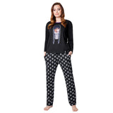 Wednesday Ladies Pyjamas Set - Black/Wednesday - Get Trend