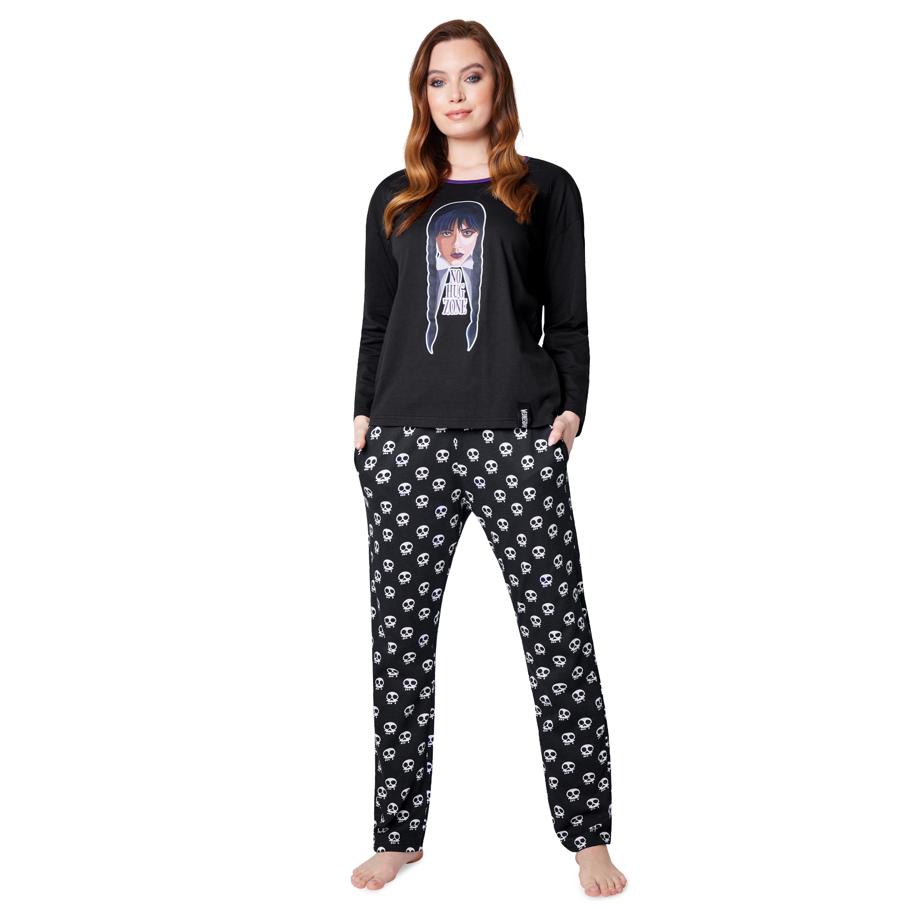 Wednesday Ladies Pyjamas Set - Black/Wednesday - Get Trend