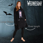 Wednesday Blanket Hoodie for Women and Teenagers - Black - Get Trend