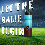 West Ham United F.C. Water Bottle with Straw - Get Trend