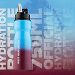 West Ham United F.C. Water Bottle with Straw - Get Trend