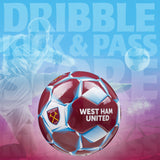 West Ham United F.C. Football Soccer Ball for Adults & Teenagers - Size 3 - Get Trend