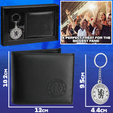 Chelsea F.C. Sports Fan Wallet Accessories Set with Card Slots & Coin Pocket