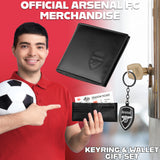 Arsenal F.C. Sports Fan Wallet Accessories Set with Card Slots & Coin Pocket.