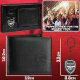 Arsenal F.C. Sports Fan Wallet Accessories Set with Card Slots & Coin Pocket.