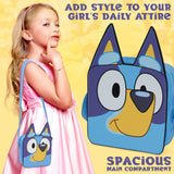 Bluey Girls Handbag, Cute Crossbody Shoulder Bag for Kids, Adjustable Strap Shopping Purse Travel Fashion - Girls Gifts