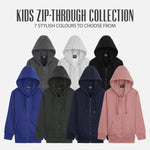 CityComfort Hoodies For Kids, CityComfort Plain Zip Up Hoodie - Get Trend